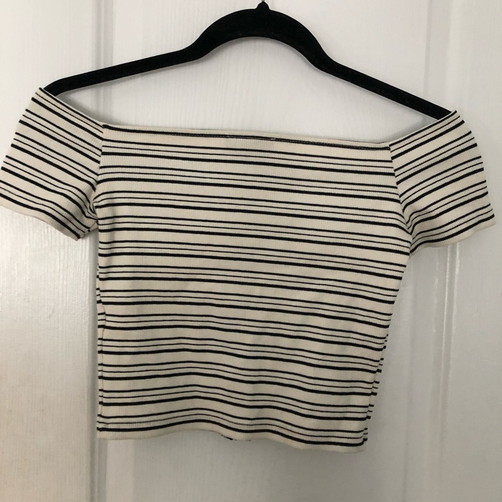 Striped Crop Top (Topshop)